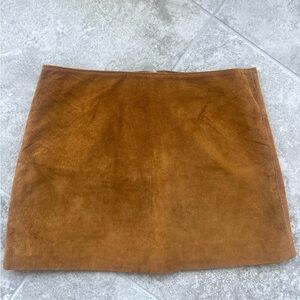 Suede Mini Skirt